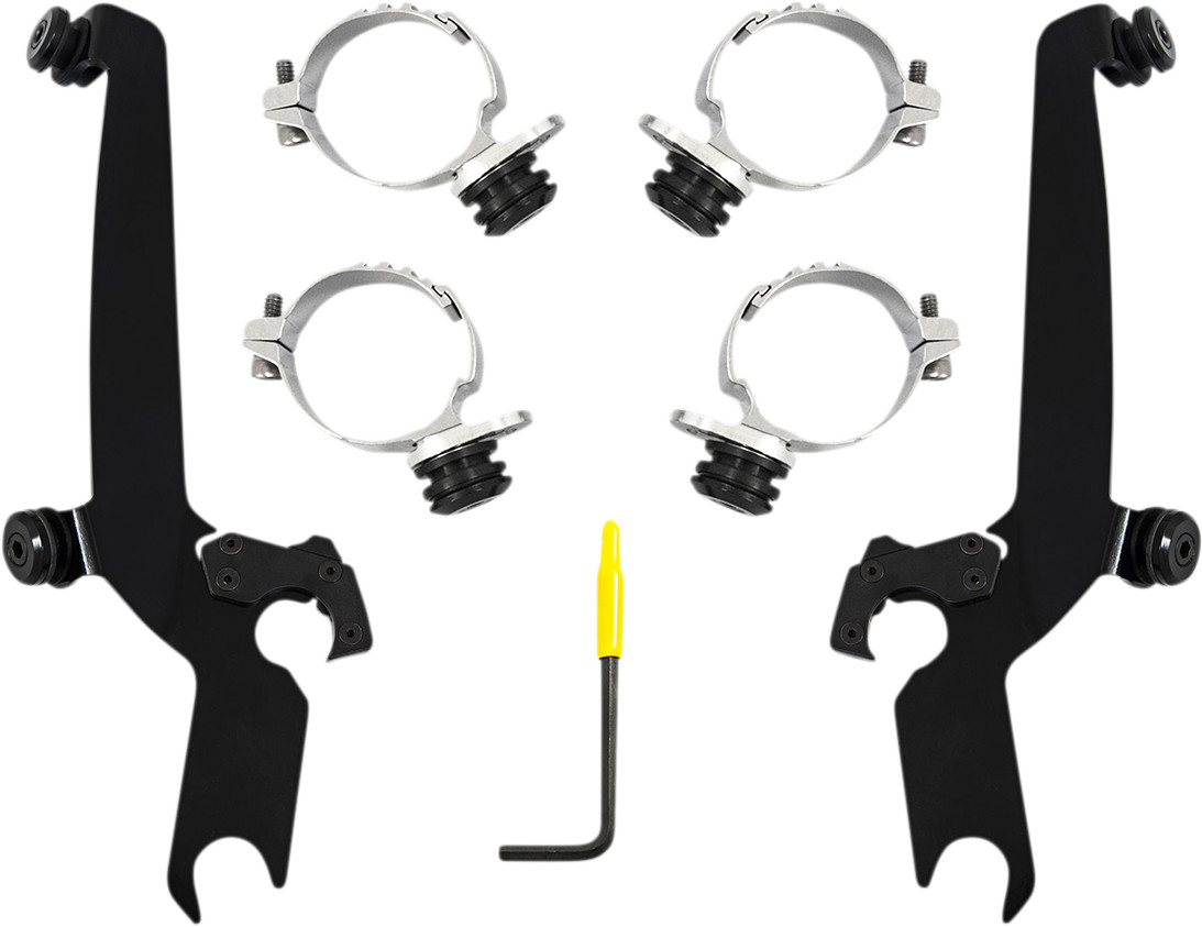 Memphis Shades Black Sportshield Trigger-Lock Complete Mount Kit MEB2055