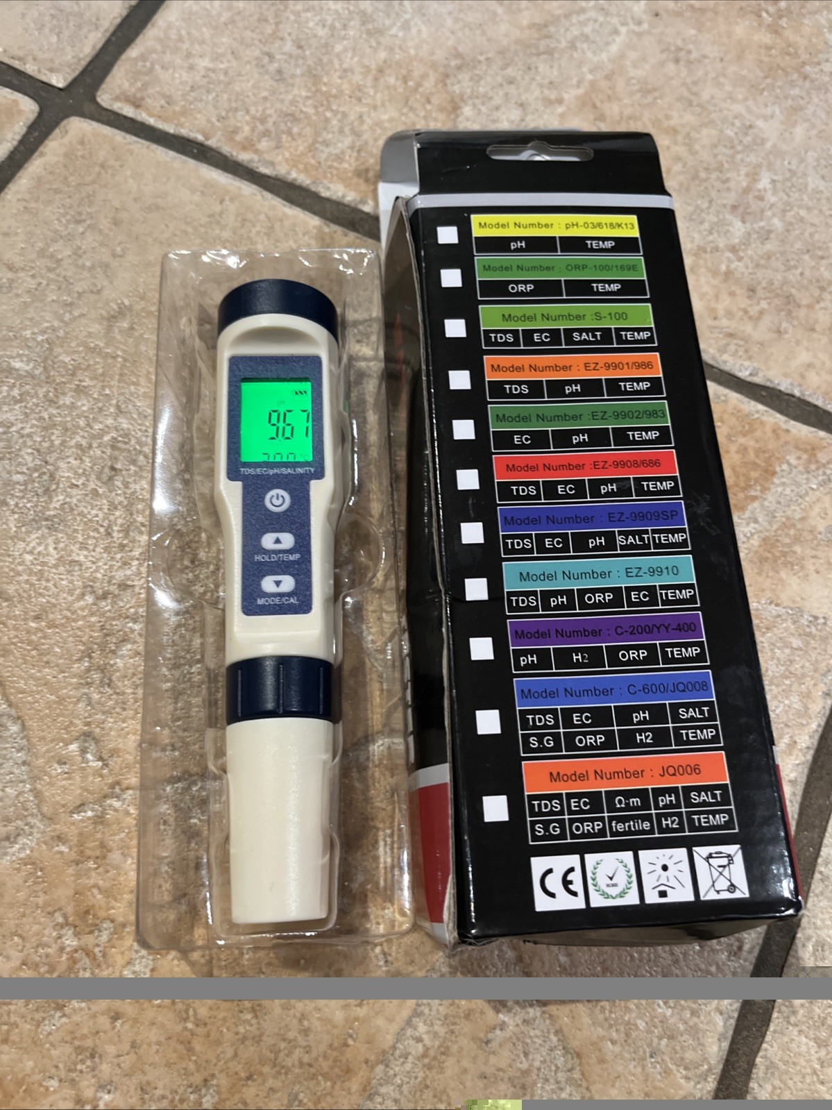 Pool Salt Tester, Digital Salt Water Pool Tester & Ph Tester, Salt Tester