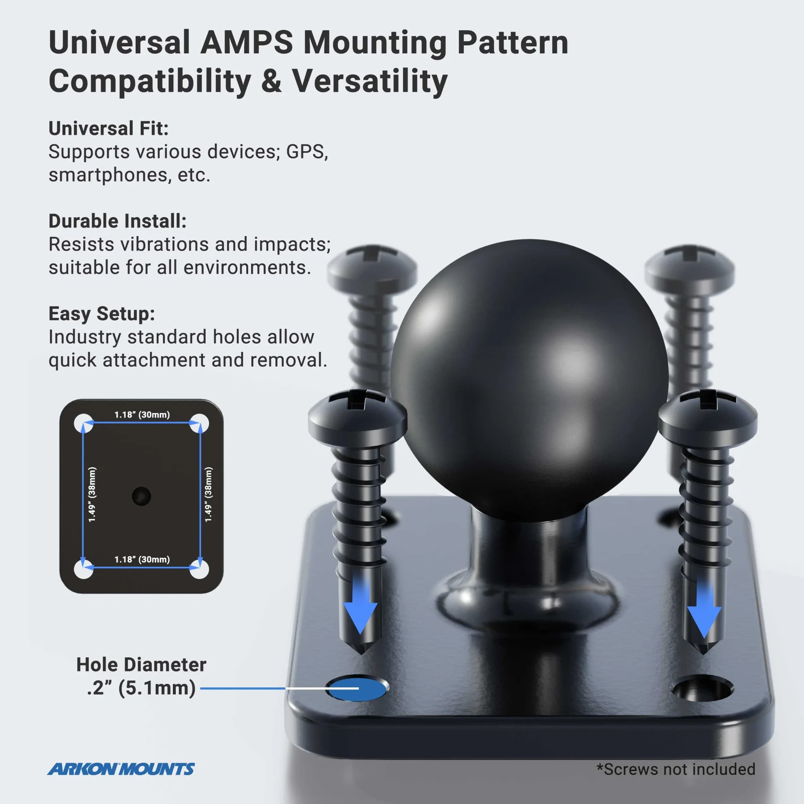 Arkon LockVise Locking Magnetic Tablet Mount