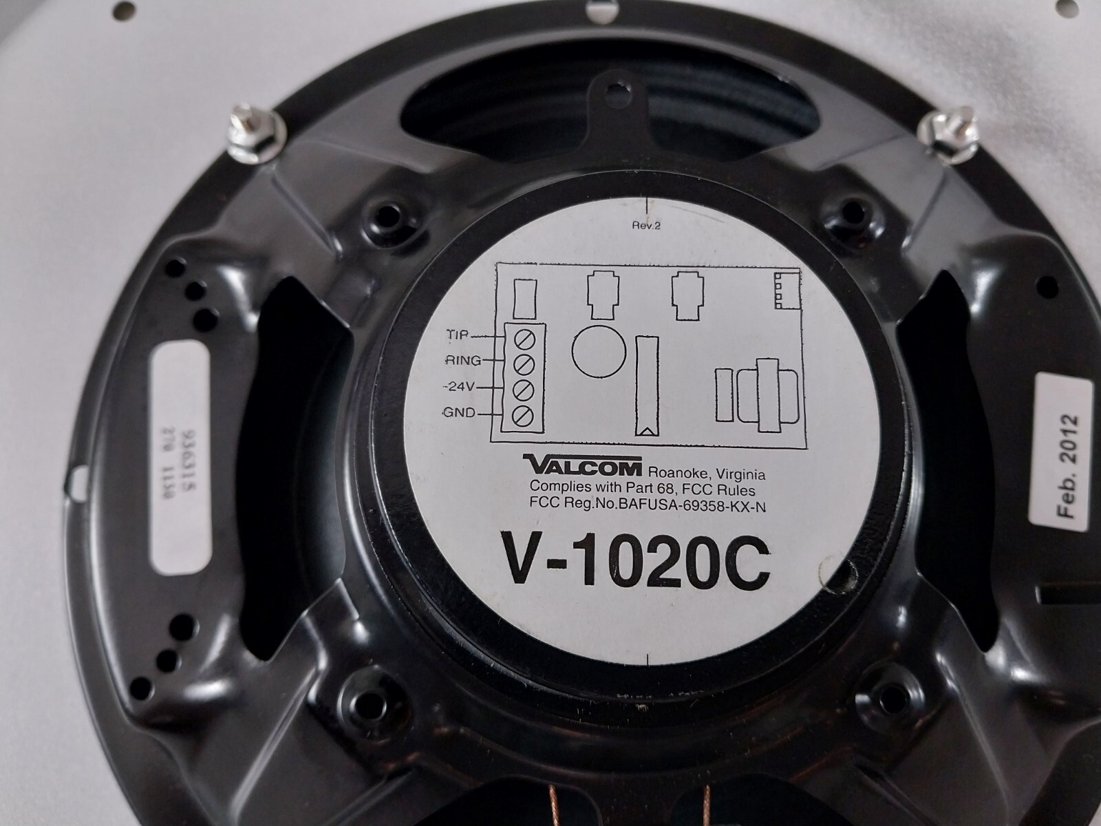 VALCOM V-1020C 8-Inch Flush Mount Ceiling Speaker