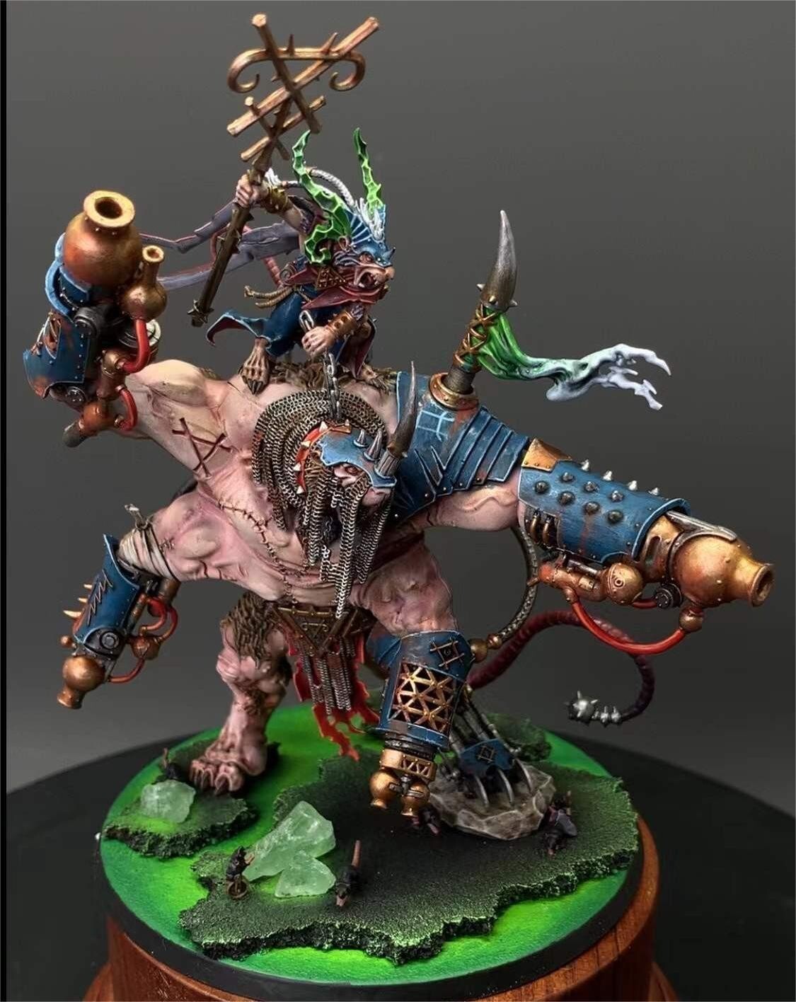 Warhammer AOS Thanquol And Boneripper Chaos Skaven Presale Painted Gallery Army