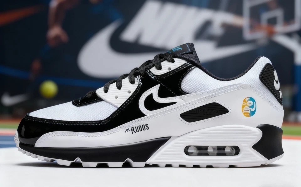 Nike Air Max 90 SE Lucha Libre Black White Men's comfort sneakers Free Shipping