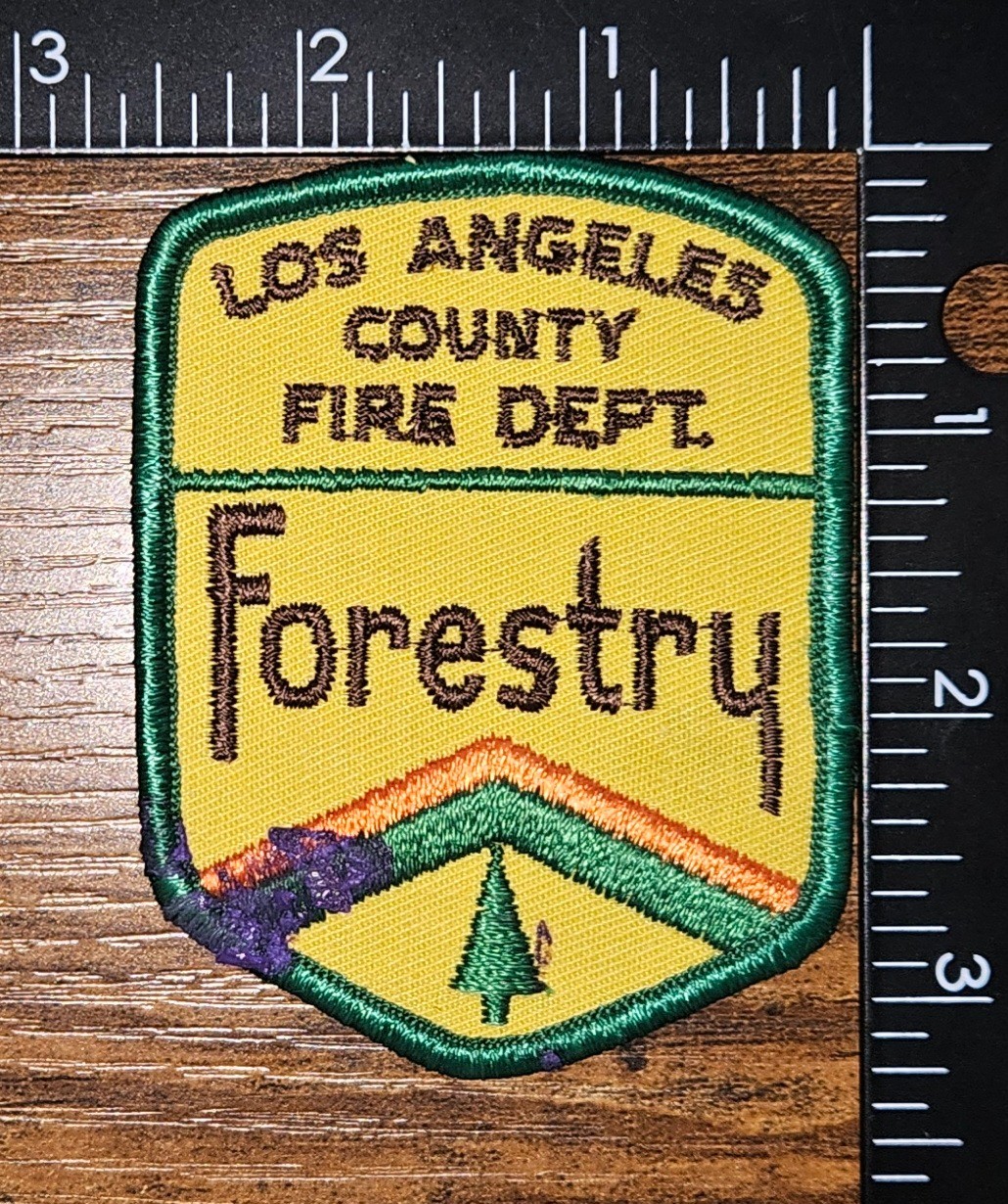 California Department of Forestry Los Angeles County Fire Department Patch
