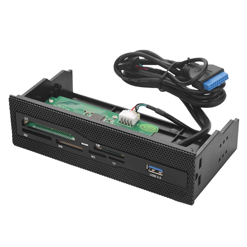 Internal Card Reader PC Dashboard 5.25 Inch Drive Bay Front Panel USB 2.0