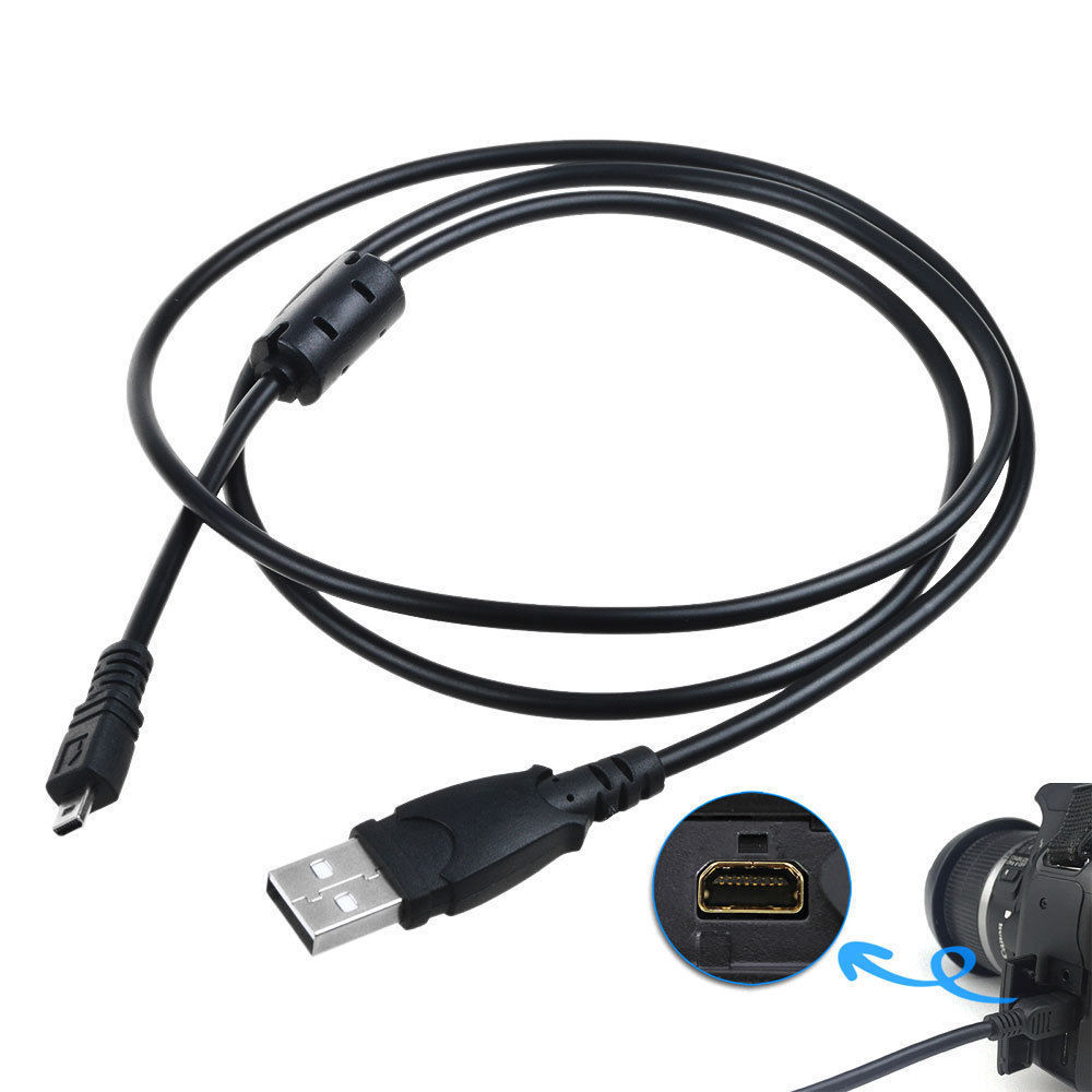 PwrON USB Charger Data SYNC Cable Cord For Sanyo CAMERA Xacti VPC-T1496 p T1496e