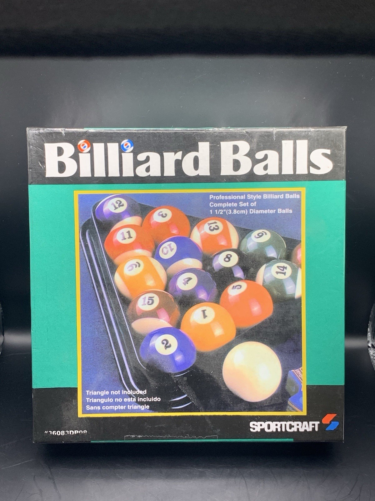 SPORTCRAFT Set Of 16 Professional Style Billiard Balls Set Of 1 -1/2" ( 1.5")