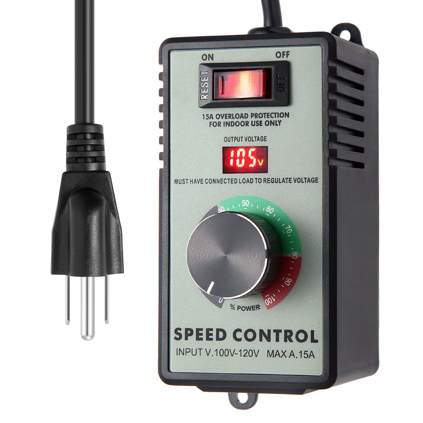 Ac Motor Speed Controller 120v 15a Max Ac Variable Speed Controller Electronic V