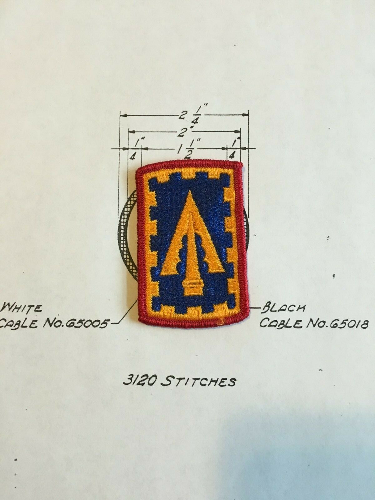 108th Air Defense Artillery Brigade U.S. Army Shoulder Patch Insignia