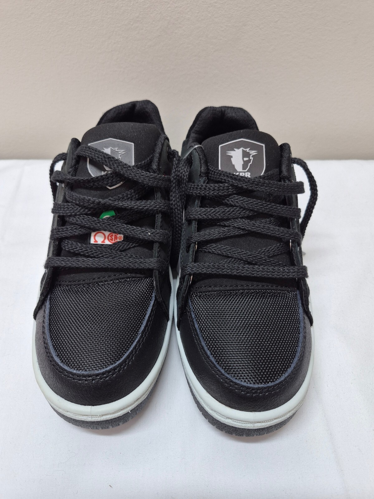 Black KPR Casual Sneakers with White Soles, Size 5, Comfortable and Stylish B407