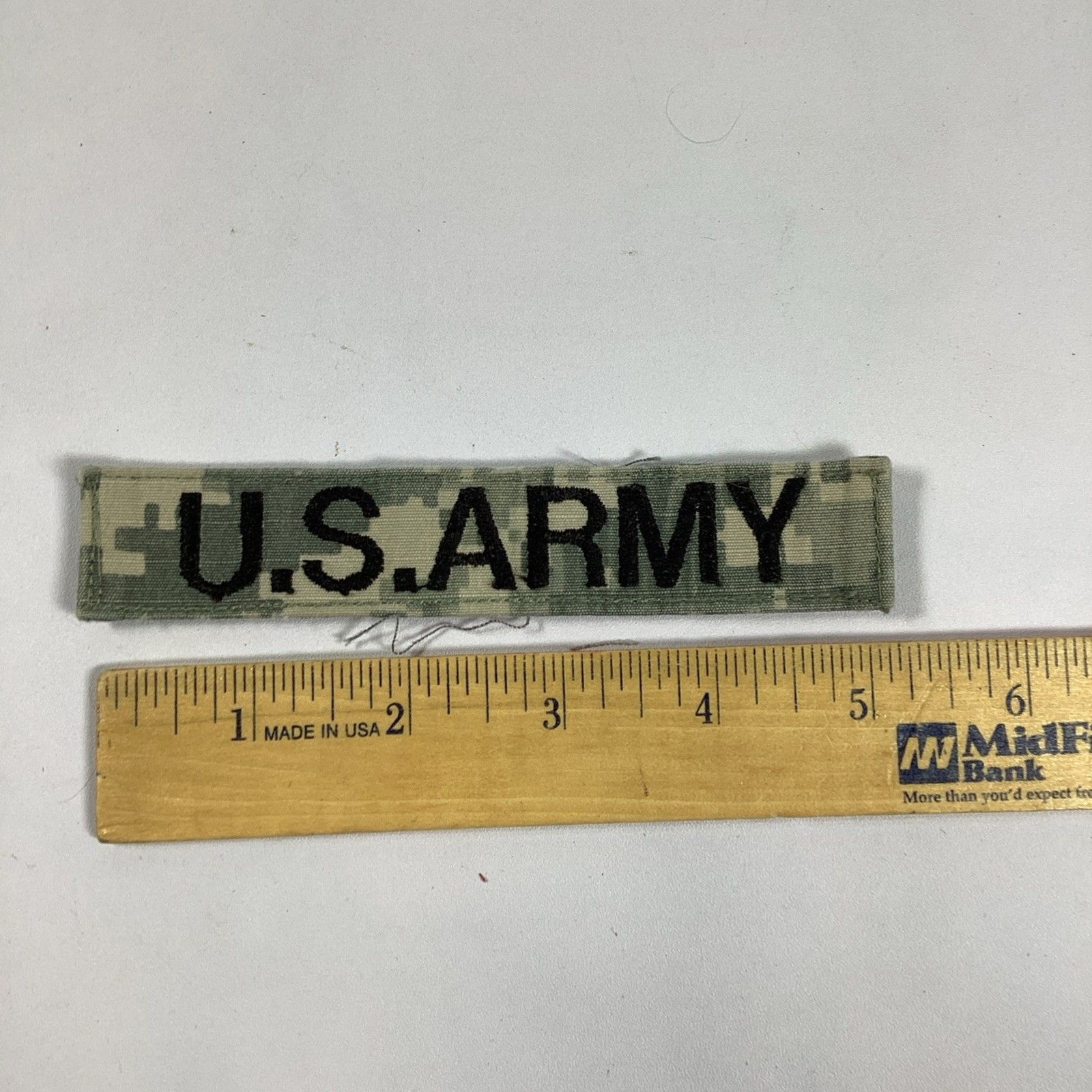 US Army Name Tape Lot Flag Patch USGI Nametape Tag Hook Loop