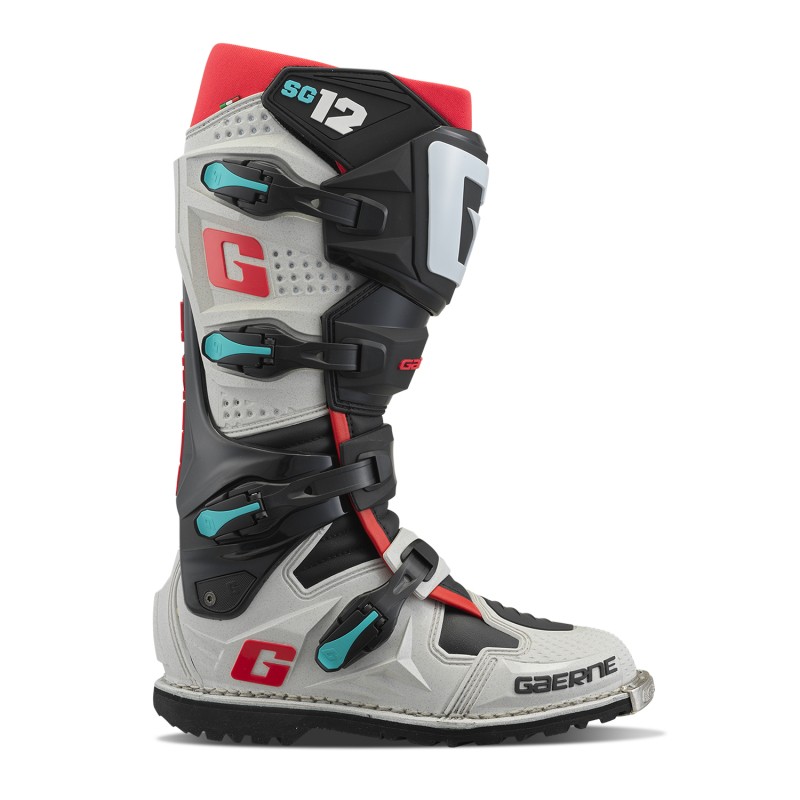 Gaerne SG12 SG-12 MX Motocross Offroad Boot Gravel Size 9.5 w/FREE Socks