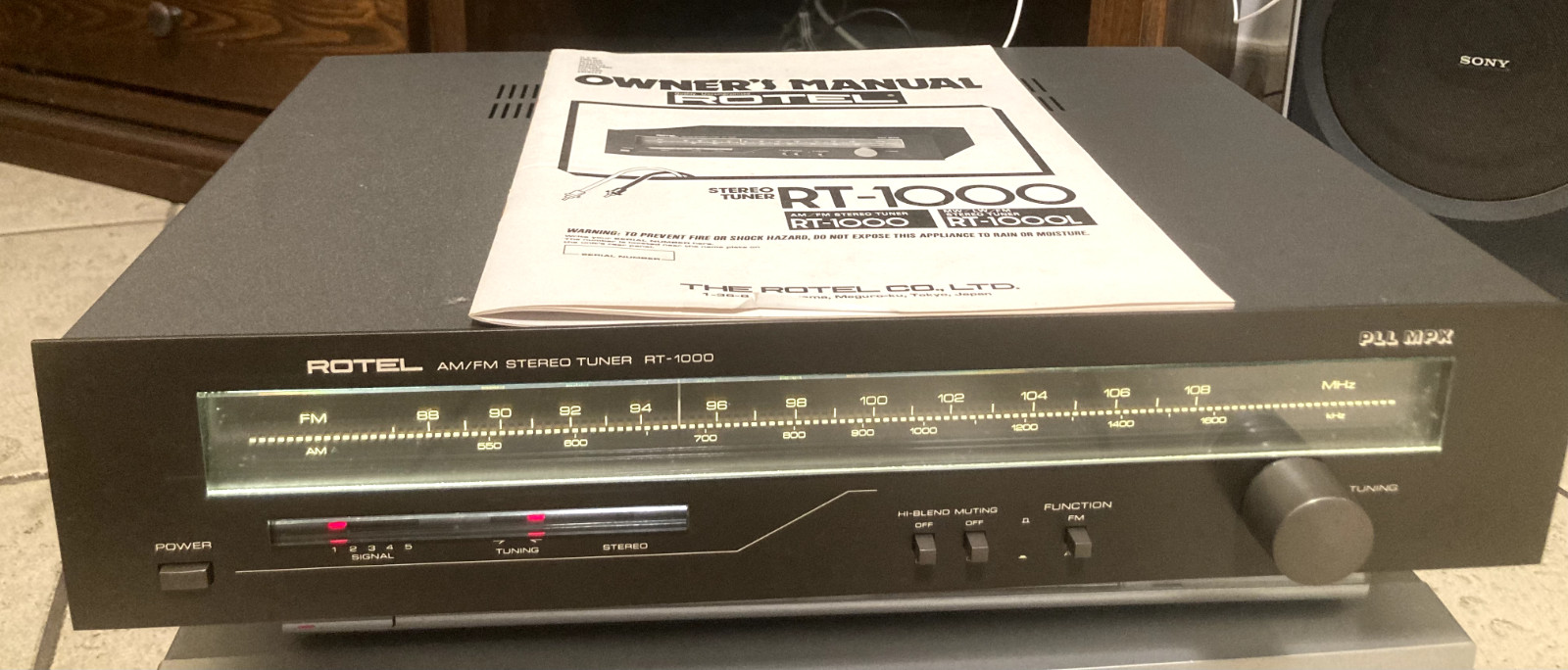 Rotel RT1000 Tuner New, Open Only to Check