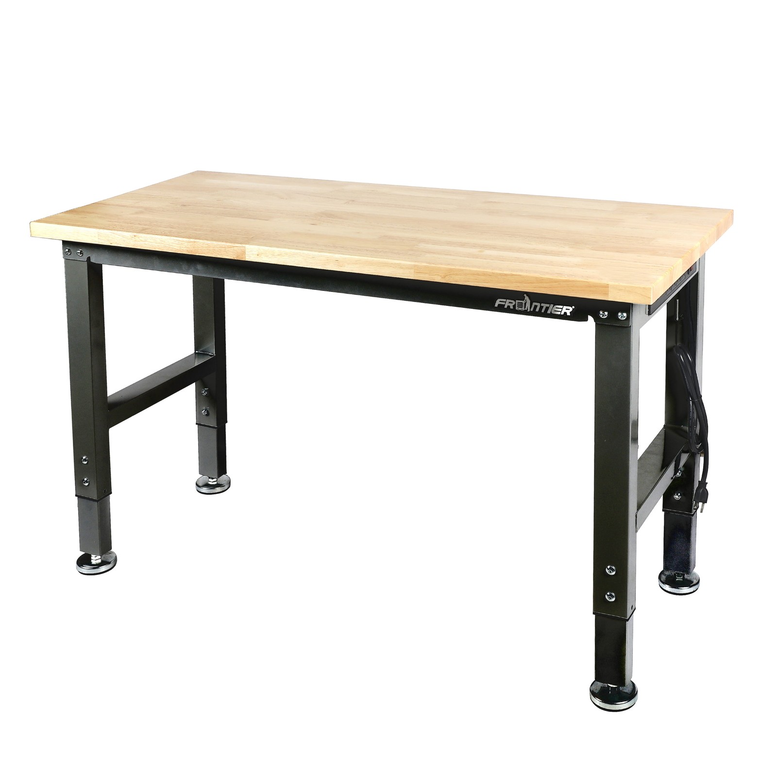 48-Inch Adjustable Workbench Heavy Duty Rubber Wood Work Table Multi-Function US