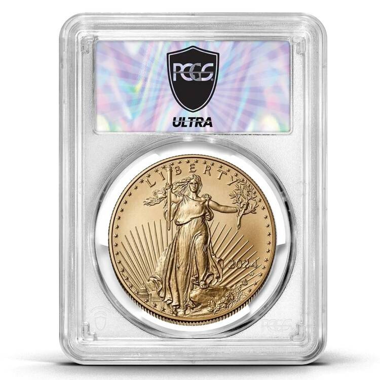 2024W Ultra Breaks HEATWAVE Silver Eagle Burnished PCGS SP70 Coin Mystery Pack