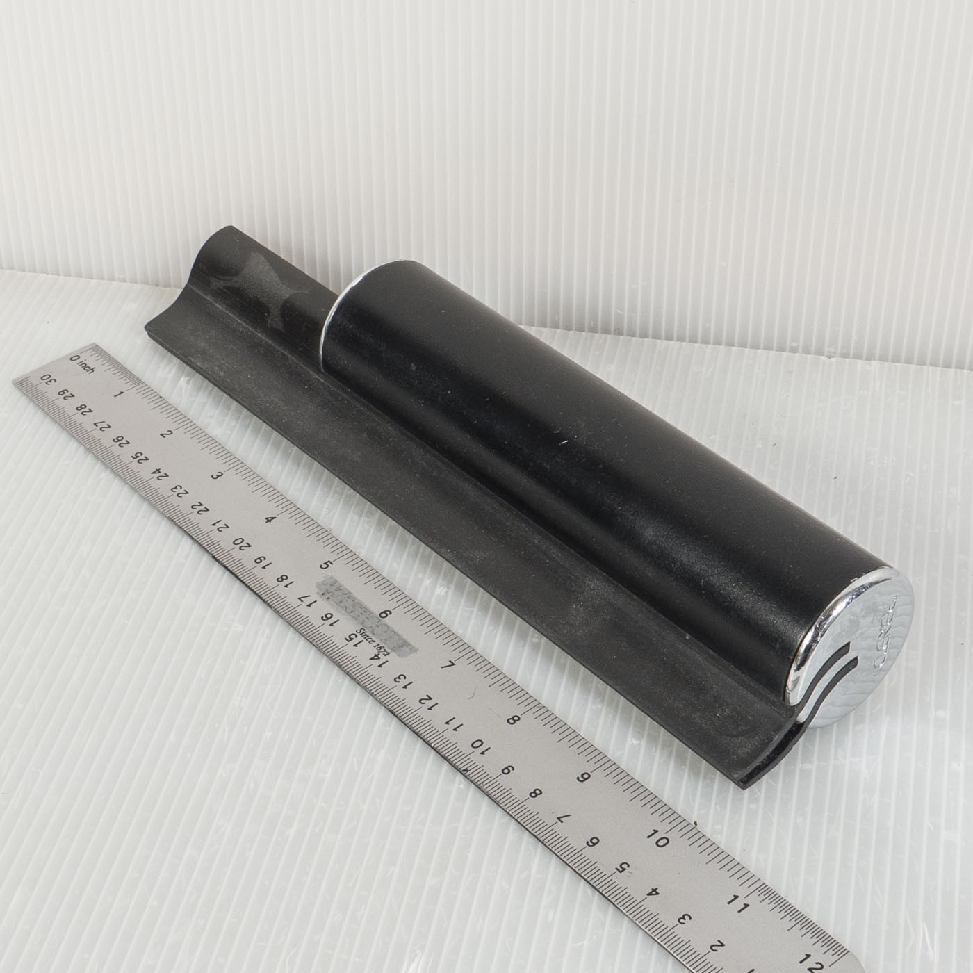 CLERET Shower Squeegee with Hanging Hook Black & Chrome Streak-Free Window
