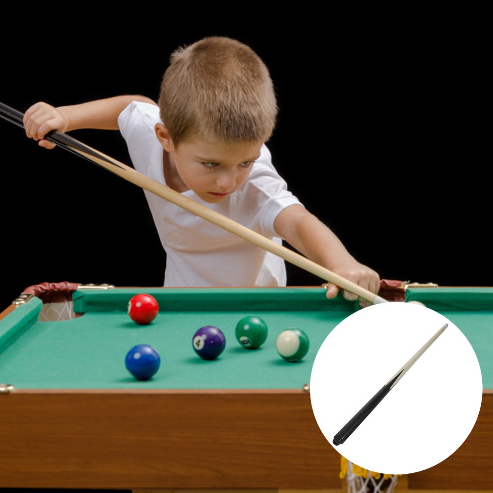 2 Pieces Kids Pool Que Cue Mini Billiards Stick with Case Queue for