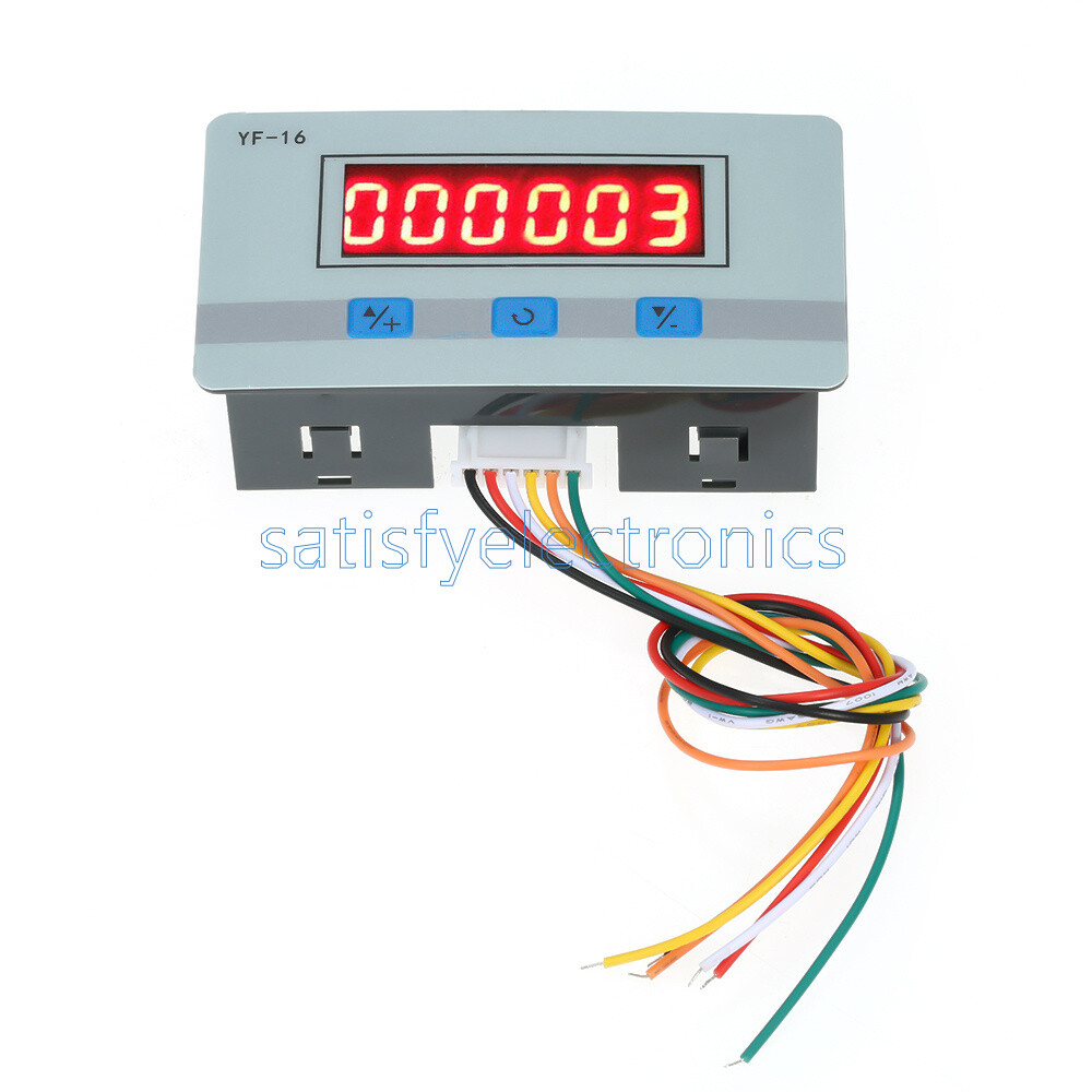 DC/AC 7V~27V Mini LCD Digital Counter Module Electronic Totalizer 1~999999 Times