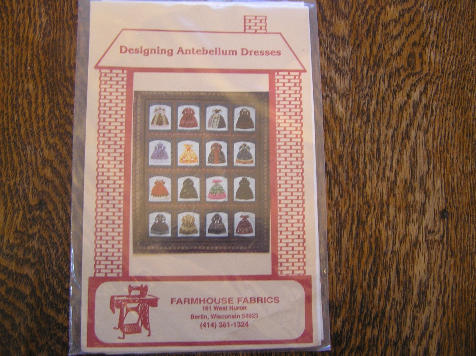 1995 Farmhouse Fabrics Applique Quilt Pattern DESIGNING ANTEBELLUM DRESSES~~NIP!