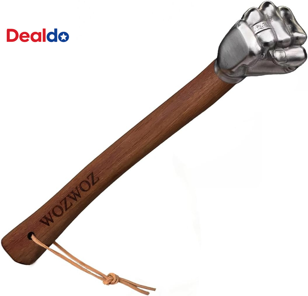 Fist Hand Hammer 2 Lbs Sledge Hammer Stainless Steel Solid Head Wooden Handle Cr