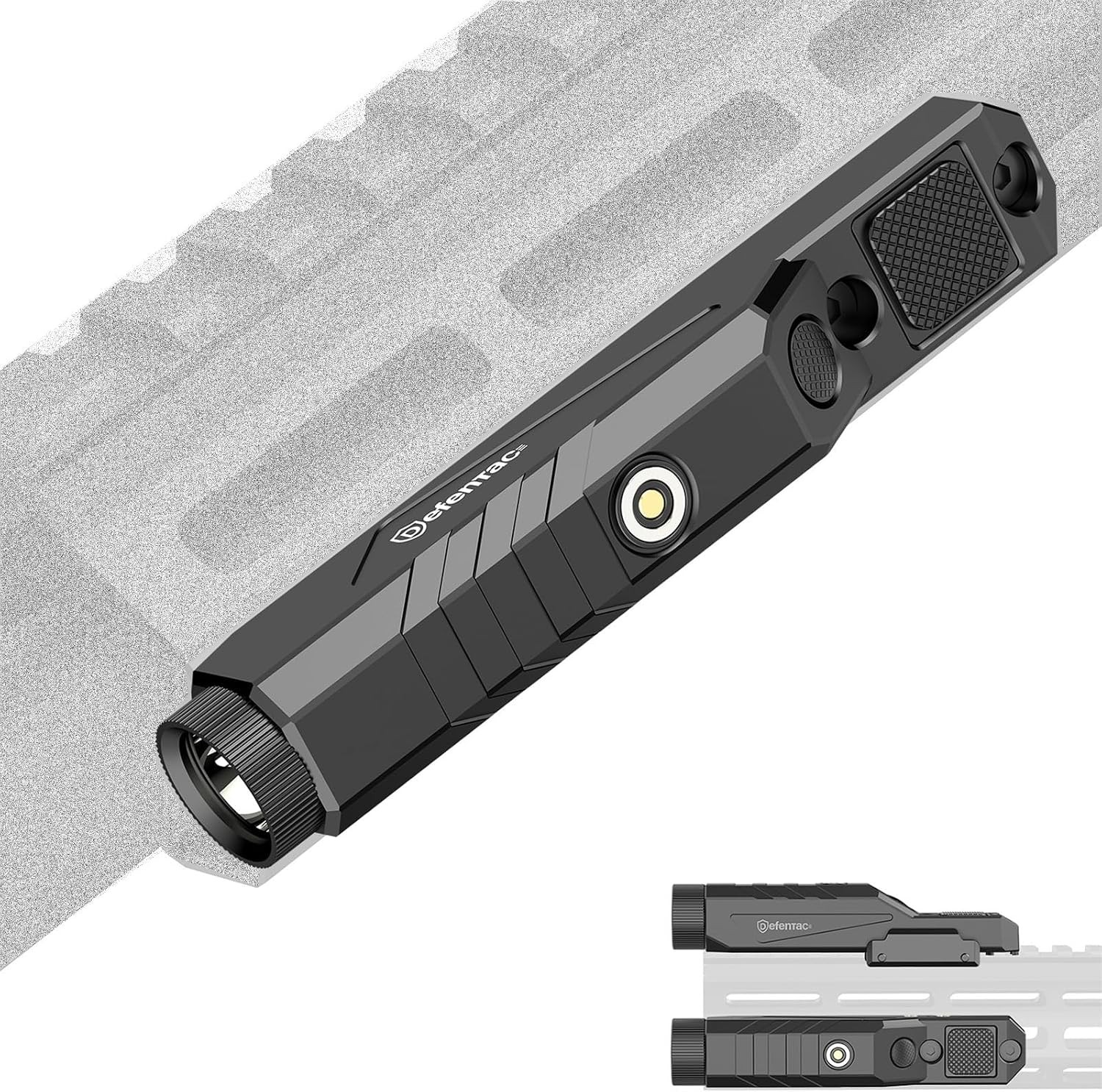 DEFENTAC 1600 Lumens Tactical Flashlight with Momentary and Strobe | Weapon Ligh