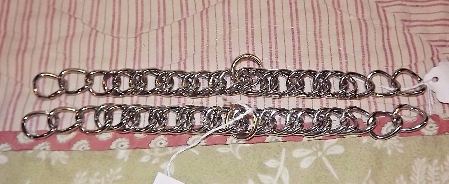 New Lot of (2) Stainless Steel Curb Chains