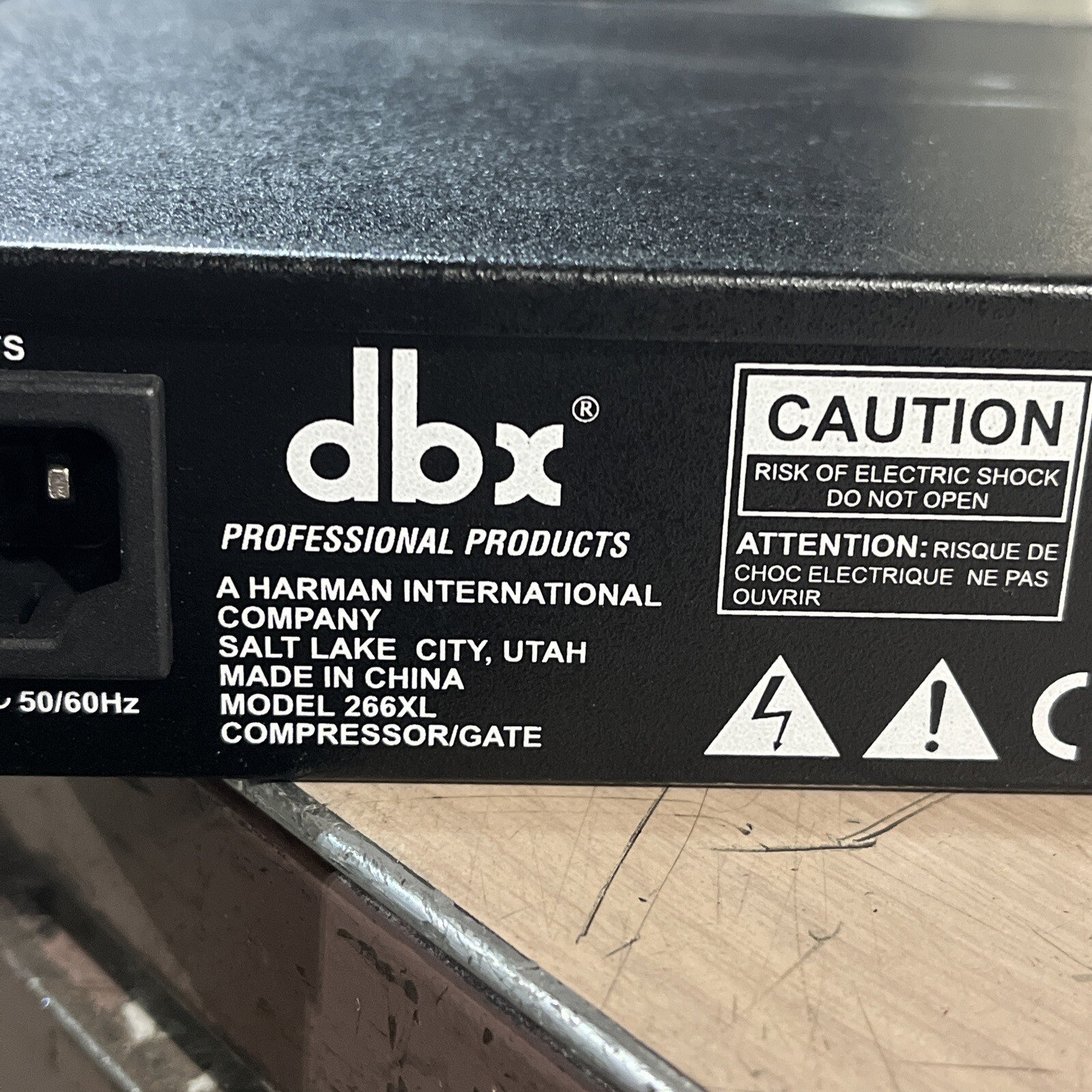 DBX 266XL STEREO COMPRESSOR GATE