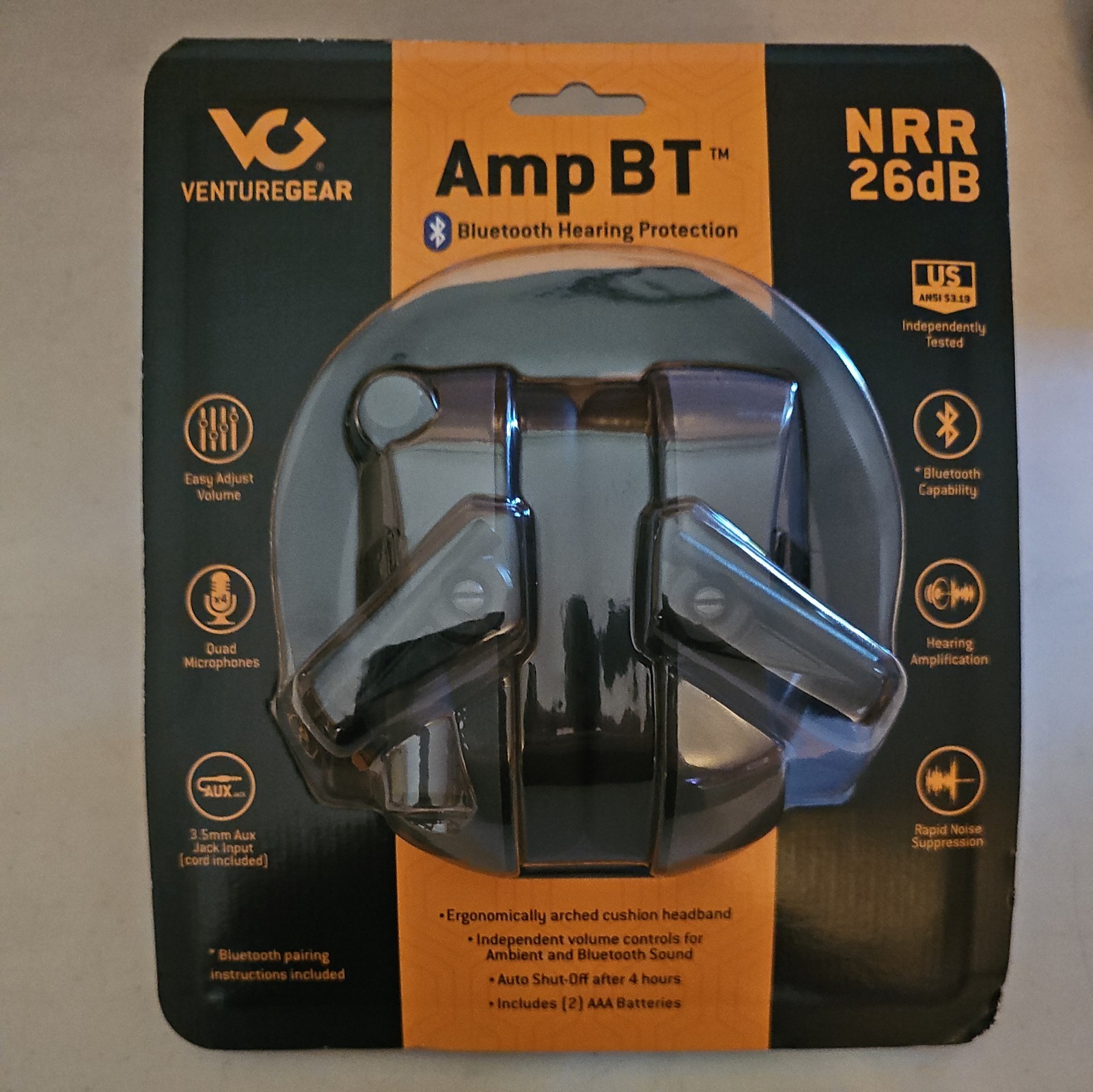 Pyramex AmpBT Electronic Bluetooth Ear Protection Urban Gray