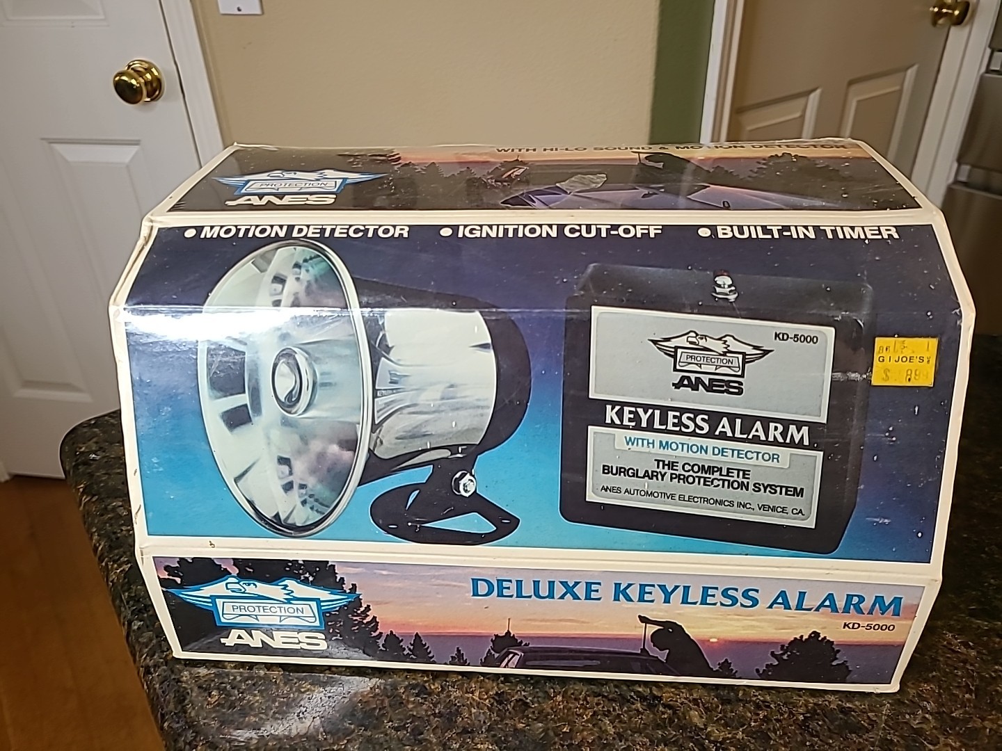 Anes Deluxe Car Alarm New Old Stock W/Motion Detector Chevrolet Ford Chrysler