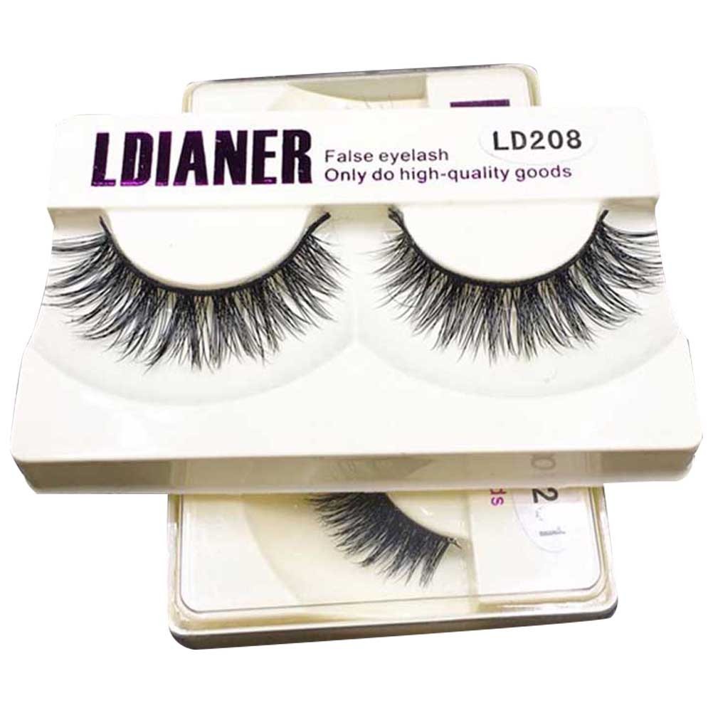 1 Pair Durable False Eyelash Natural Long Thick Eyelashes for Comfortable Makeup
