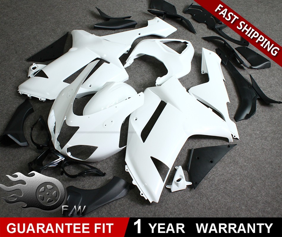Unpainted Injection Fairing Kit fit for 2007-2008 Kawasaki Ninja ZX-6R ZX6R 636