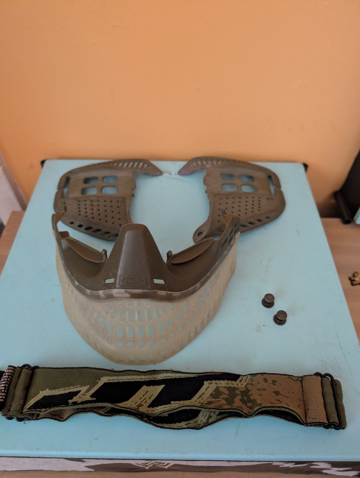 Rare OG Jt olive nose clear bottoms with ears and strap