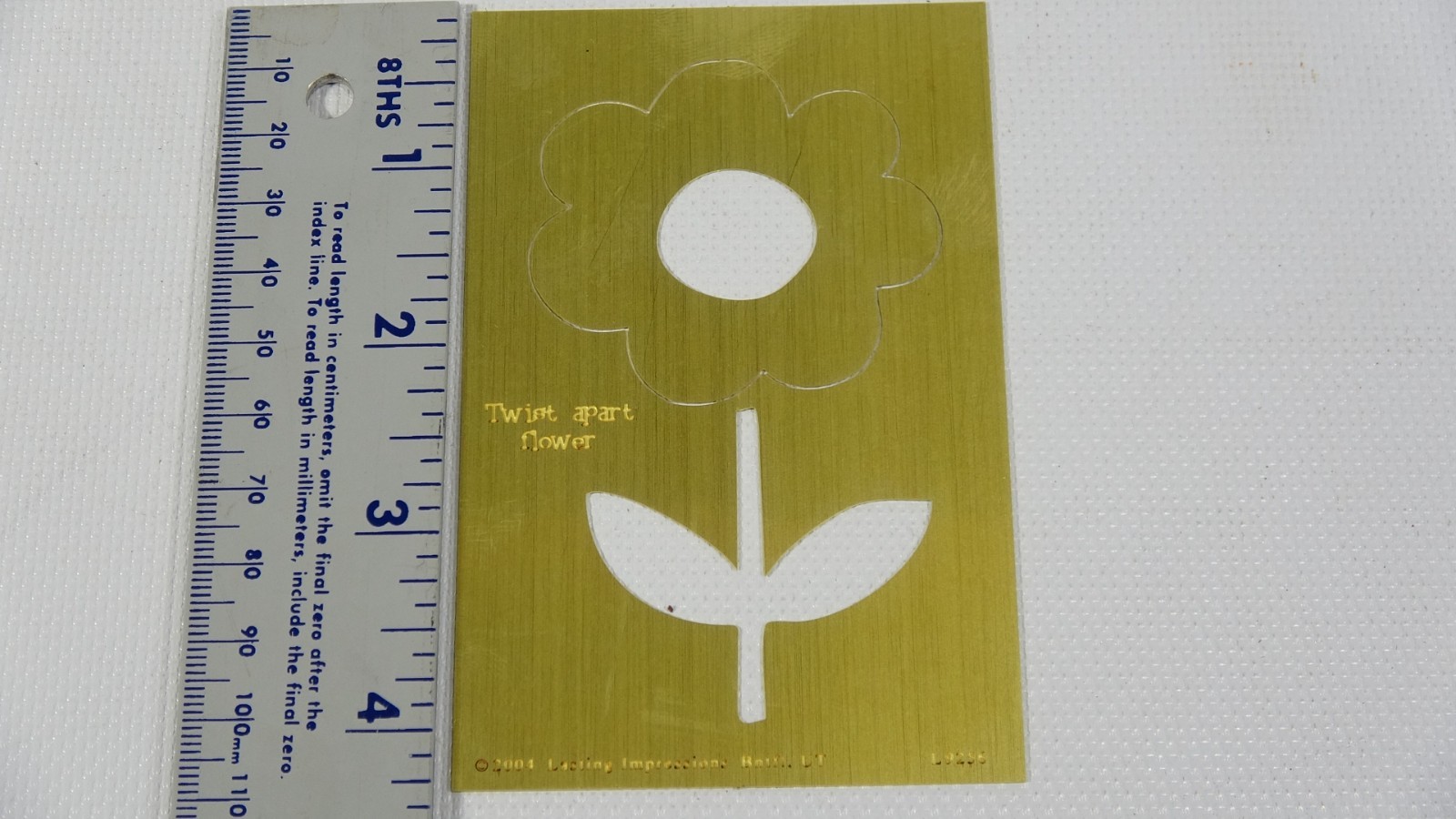 Flower Twist Apart Lasting Impressions Stencil Template - 2004