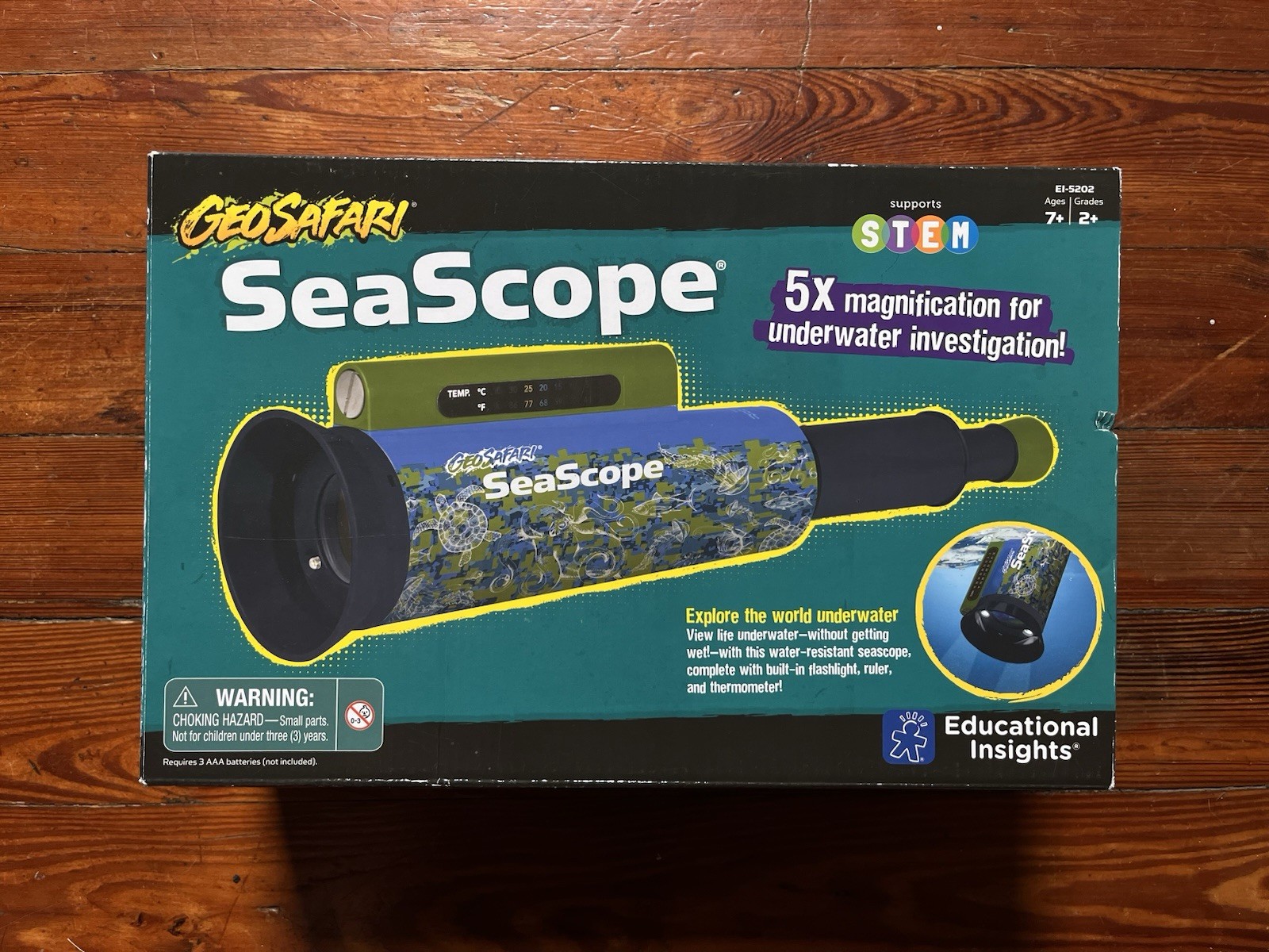 Geosafari Seascope Kids Underwater Exploration 5X Magnification - NEW open Box