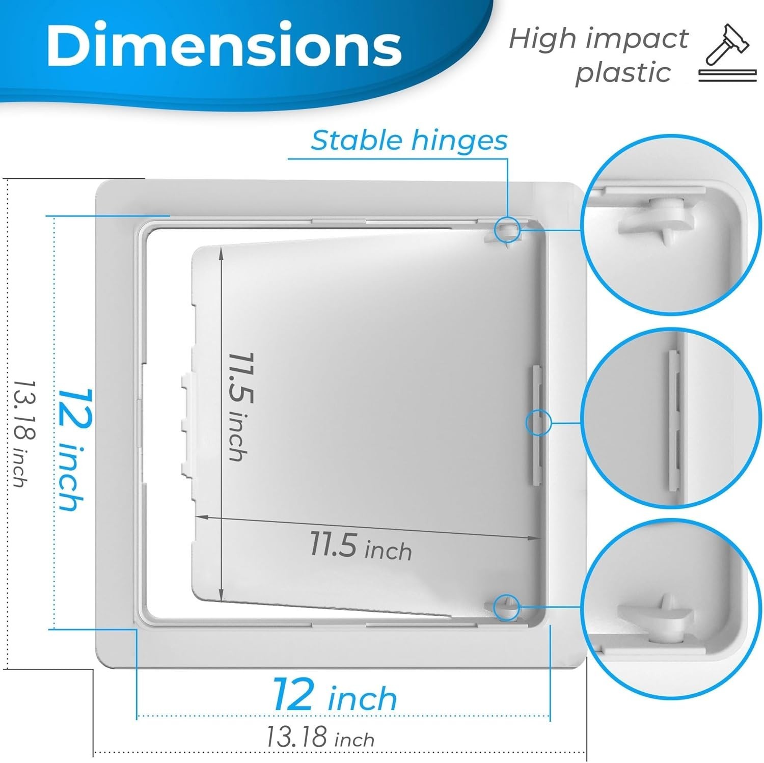 Lightweight 12x12 Access Panel for Seamless Wall Integration - Modern Style