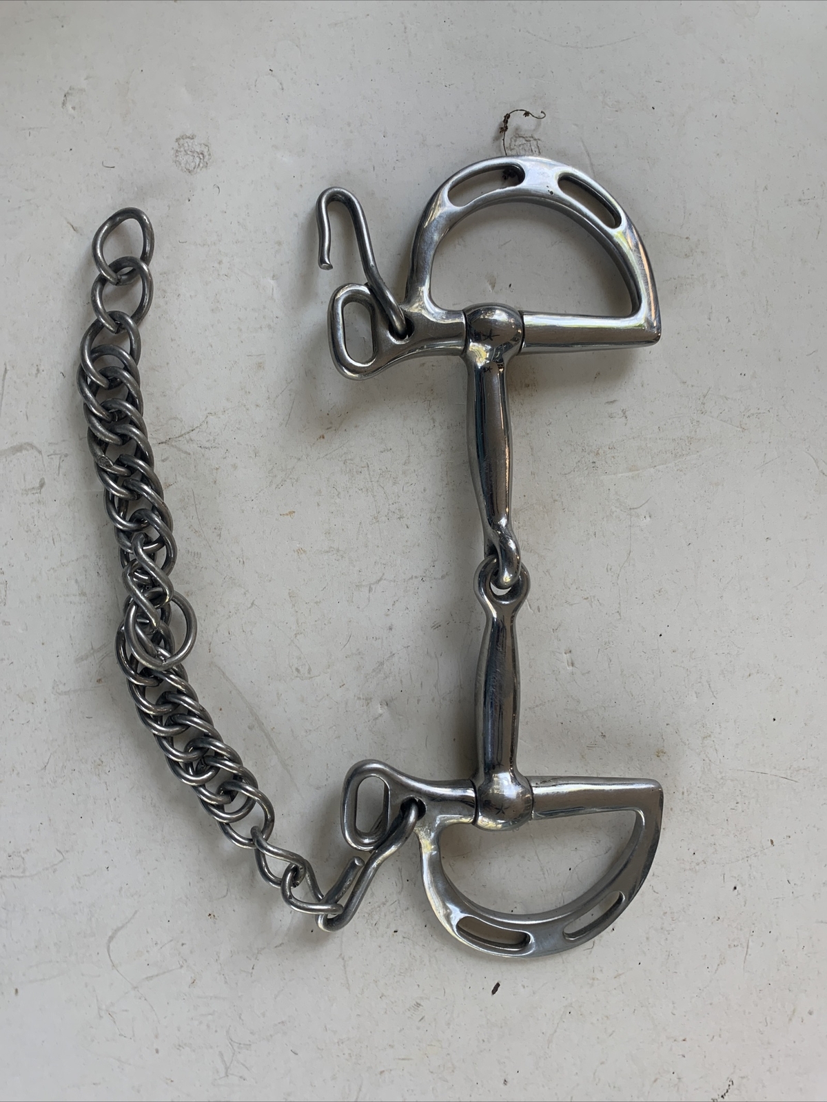 Stainless Steel Horse Bit with Chain    (Storage10)