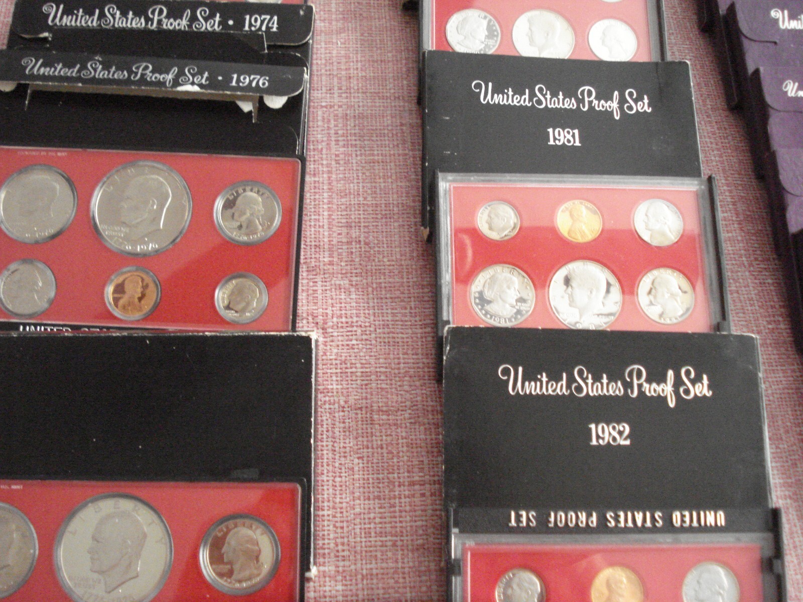 20 BU US MINT PROOF SETS, SOME UNOPENED, ALL SEALED IN CASES, NICE!!