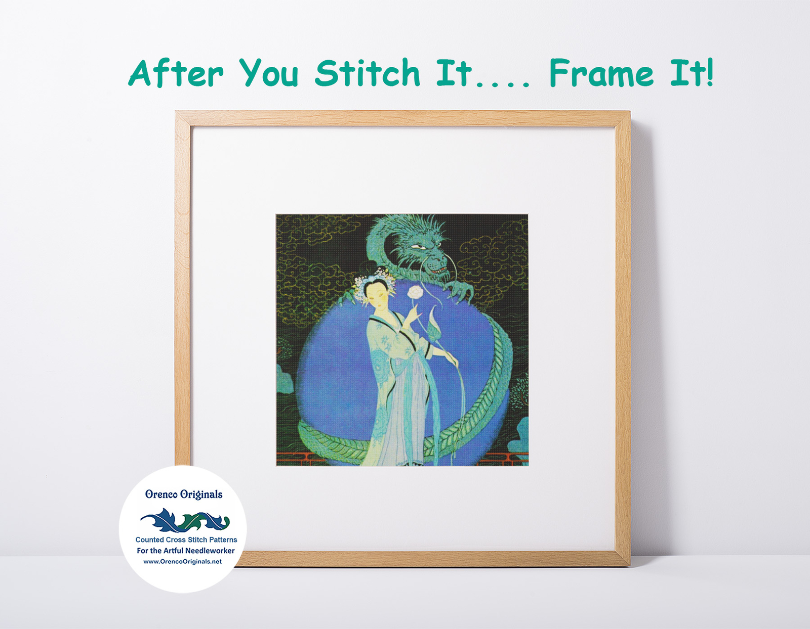 The Showgirl by ERTE, Romain de Tirtoff Counted Cross Stitch Pattern