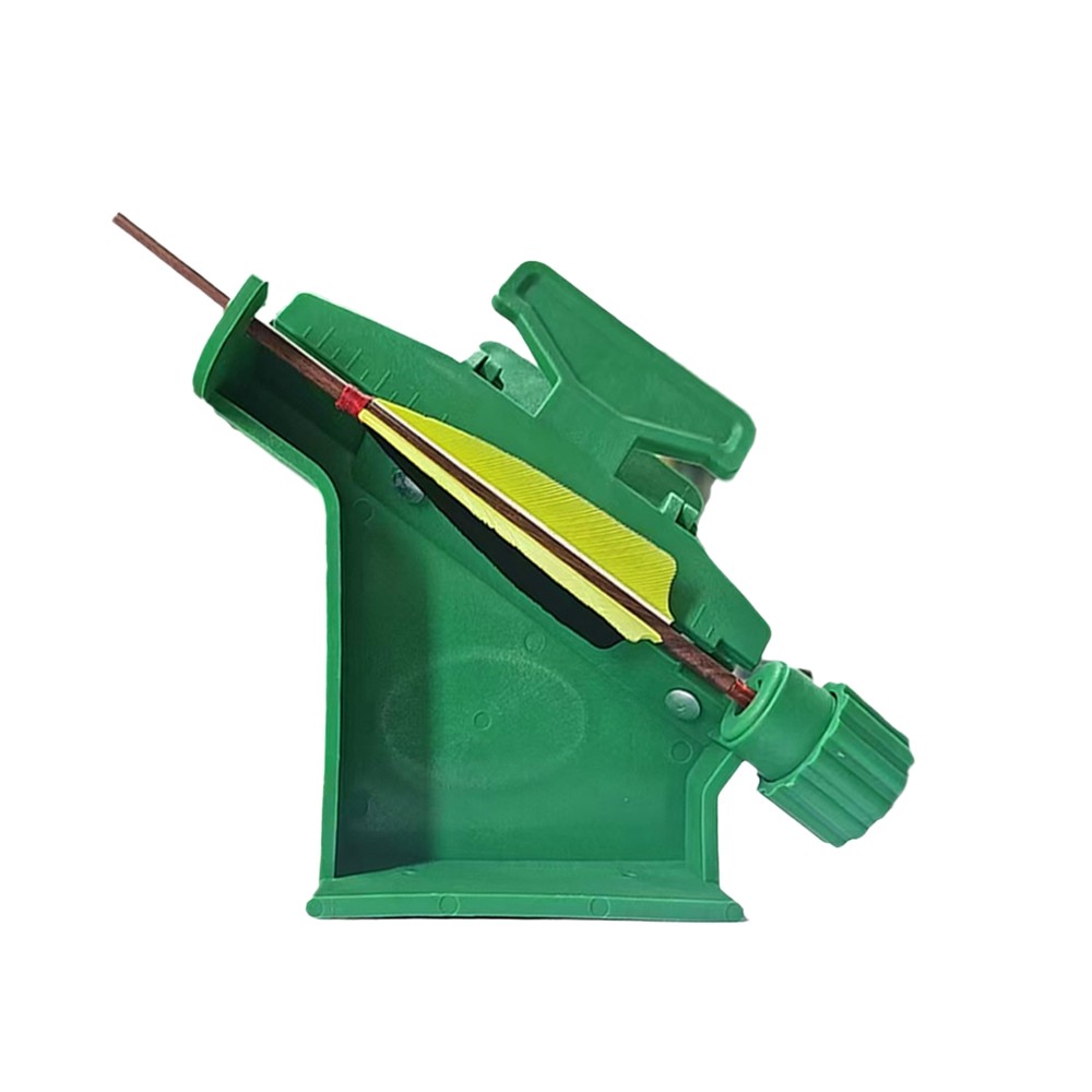 Archery Adjustable Fletching Jig with Straight Helix Clamps fits 4/5in Feathers