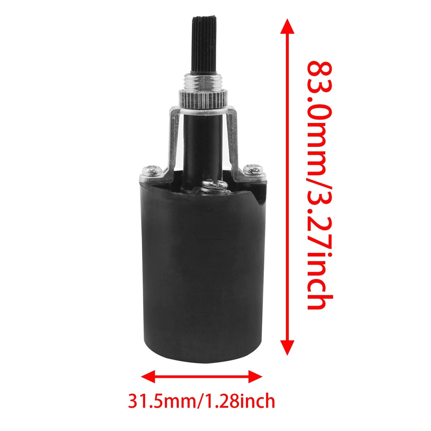 PIYANYO Black E26 Button Switch On/Off Lamp Socket, Rotatable Knob,
