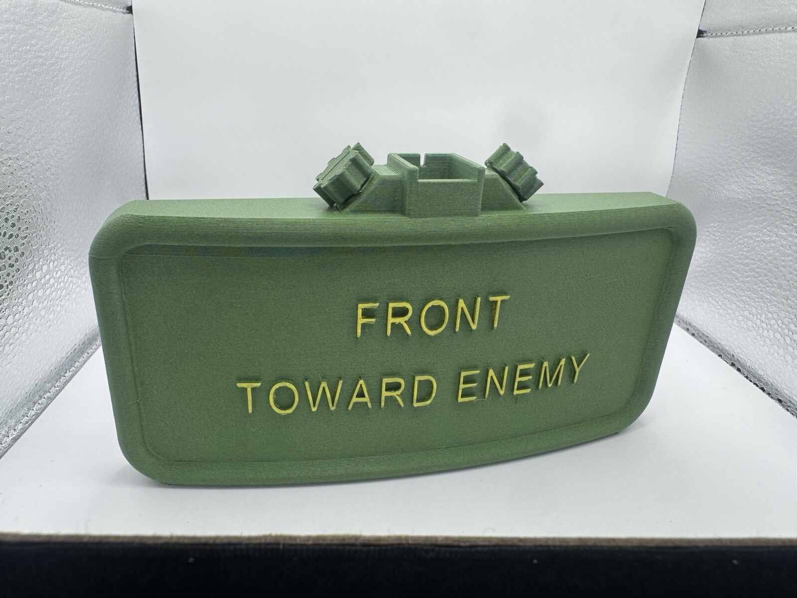 Claymore Mine Replica Front Toward Enemy 3D Printed In PETG CARBON FIBER