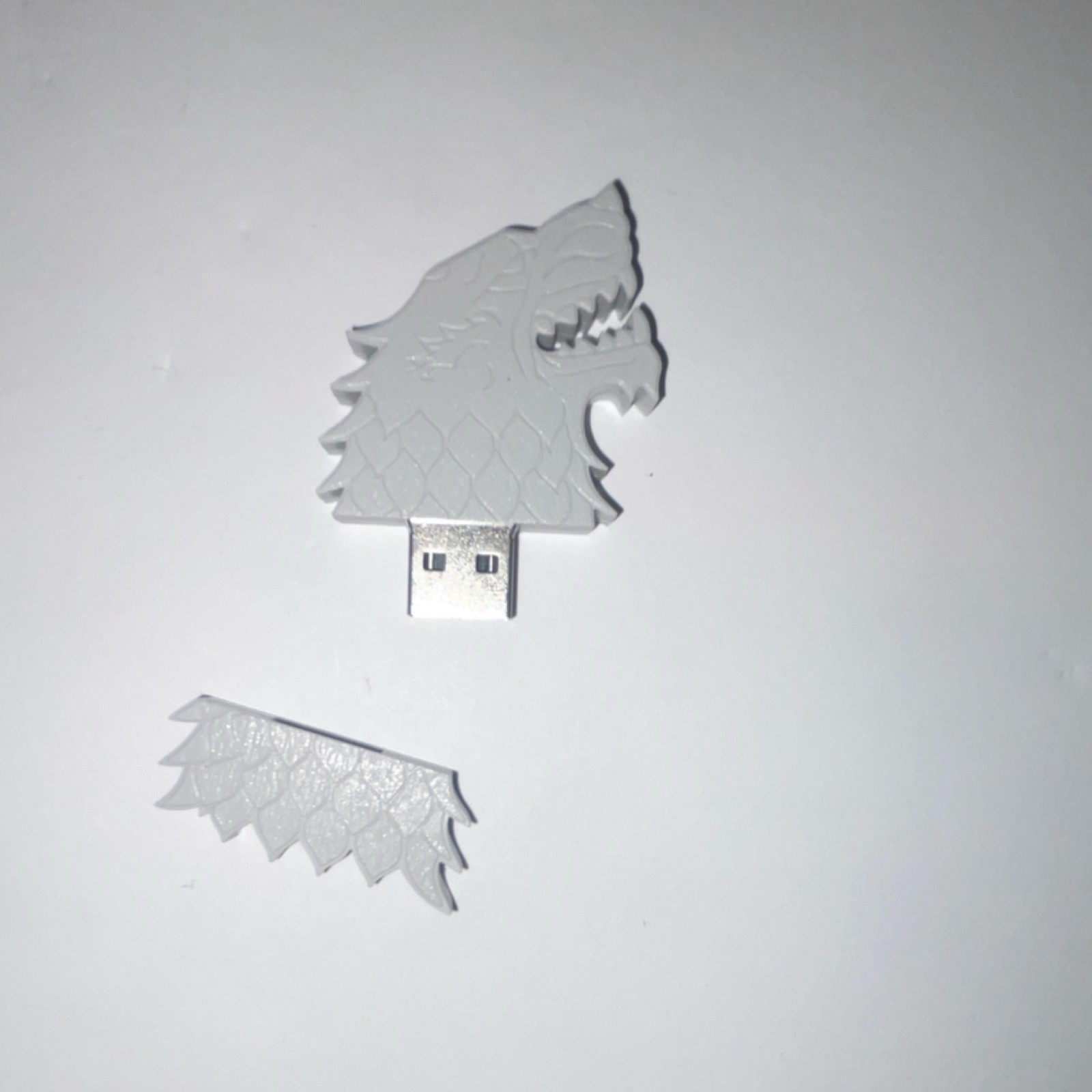 CustomUSB Game of Thrones Stark Sigil Gray USB Flash Drive
