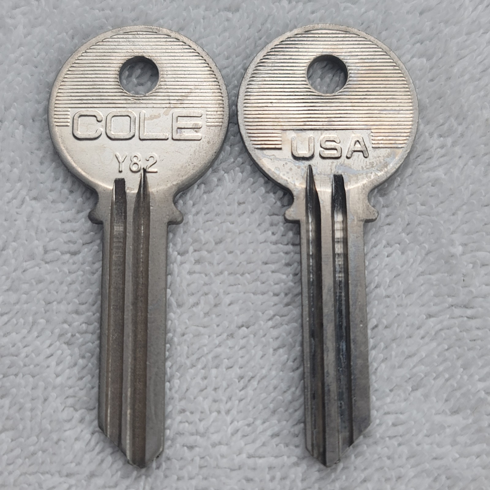 Cole Y82 Key Blanks National USA Lot of 2 New Old Stock