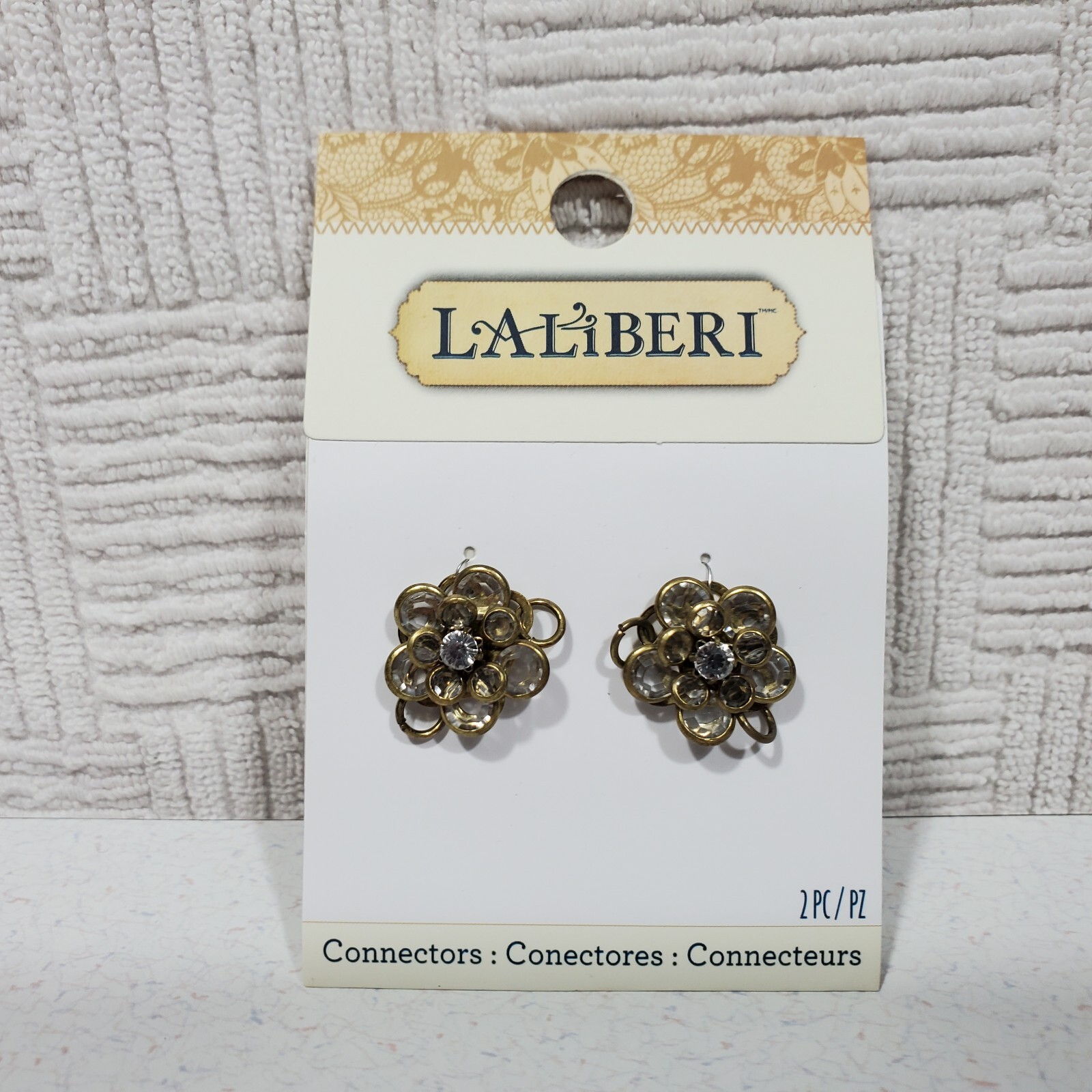 Laliberi EK Success Crystal Brass Connectors 2 pcs New