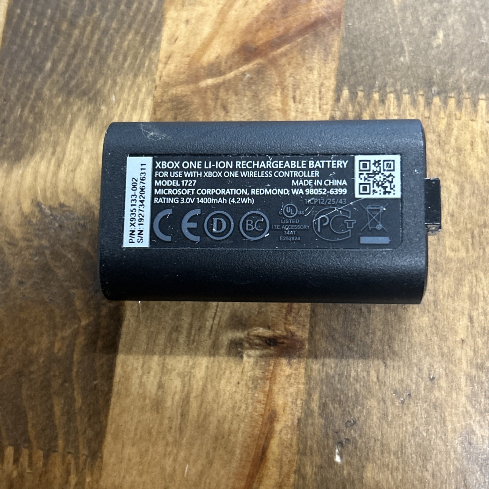 Xbox One Lithium Ion Wireless Controller Rechargeable Battery 1400mAh