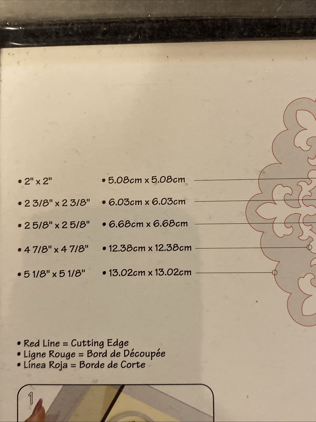 SISSIX Die Cut Framelits - Fleur de Lis Edging NEW