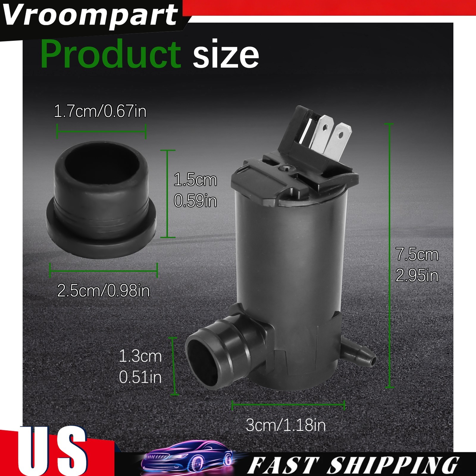 Car Windshield Washer Pump Wiper Fluid Washer Pump 2205140 For Polaris Models