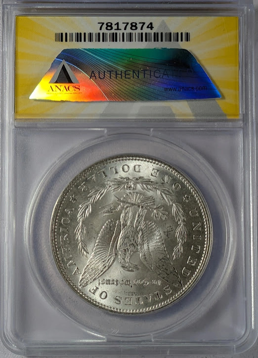 1899 Morgan Silver Dollar ANACS MS-62