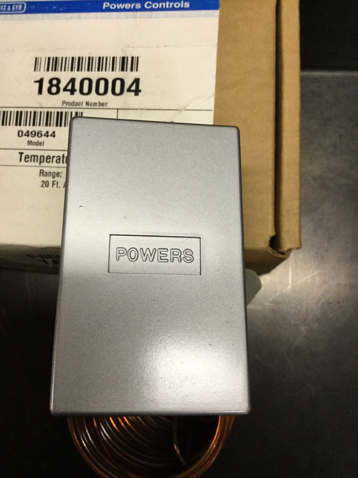 NEW, POWERS, 1840004, TEMPERATURE TRANSMITTER, RANGE IS 0 - 100 F, (18J-1)