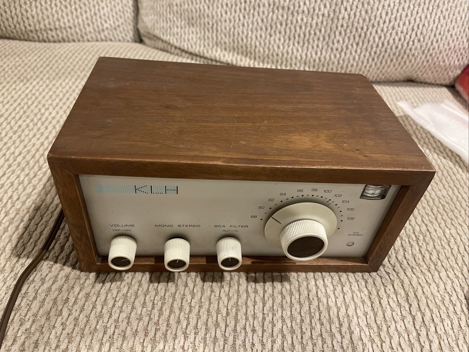 KLH FM Tuner Model 18 Eighteen Tested.