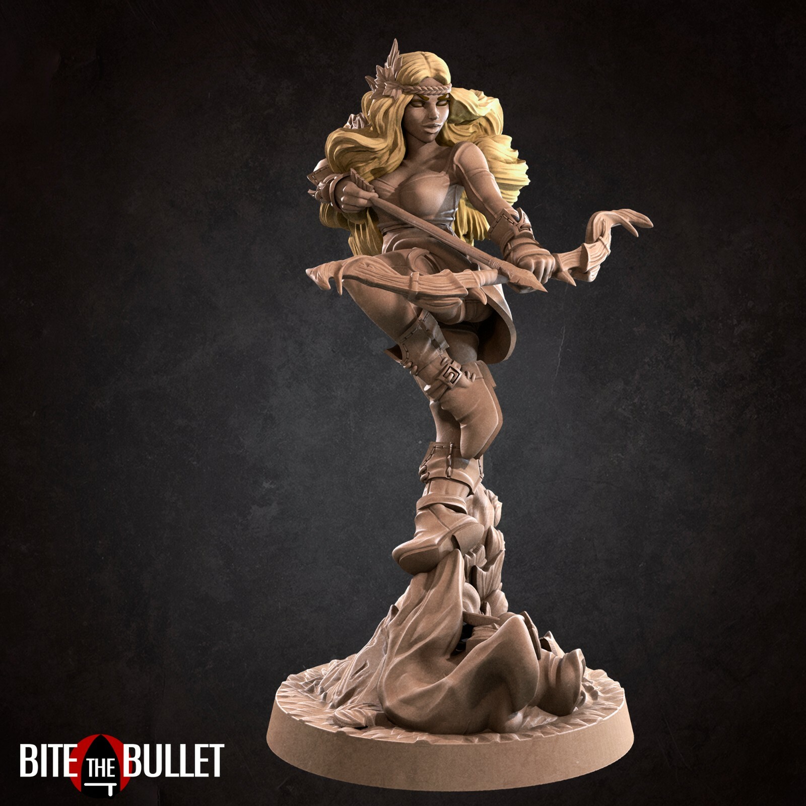 Lenore - Hunter Pinup Bite the Bullet 32mm Fantasy Fantasy D&D mini